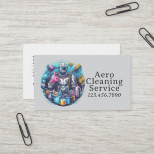 Carte De Visite Service de nettoyage de maison moderne et de ménag