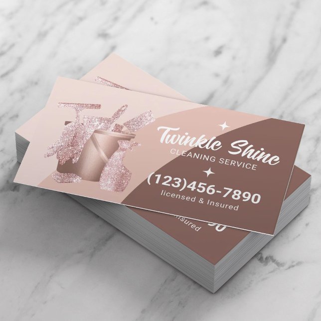 Carte De Visite Service de nettoyage de maison professionnel moder (Créateur téléchargé)