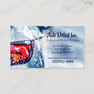 Carte De Visite Service de nettoyage des détails de l'intérieur au