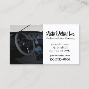 Carte De Visite Service de nettoyage des détails de l'intérieur au