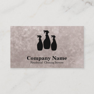 Carte De Visite Service de nettoyage élégant Parties scintillant A