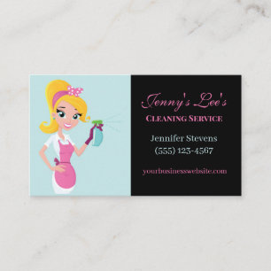Carte De Visite Service De Nettoyage Maid Maid