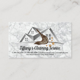 Carte De Visite Service de nettoyage   Maid   Mop et Home
