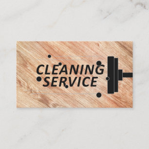 Carte De Visite Service de nettoyage   Plancher en bois