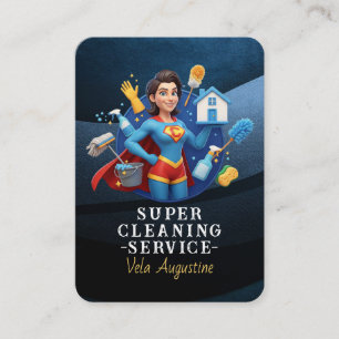 Carte De Visite Service de nettoyage professionnel de maison Entre