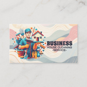 Carte De Visite Service de nettoyage professionnel de maison et en