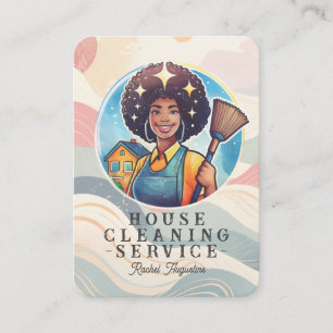 Carte De Visite Service de nettoyage professionnel de maison ménag