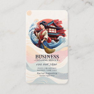Carte De Visite Service de nettoyage professionnel de maison ménag