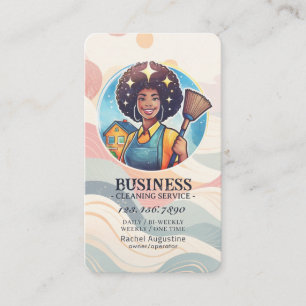 Carte De Visite Service de nettoyage professionnel de maison Ménag
