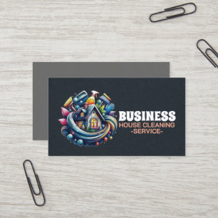 Carte De Visite Service de nettoyage professionnel de maison Ménag
