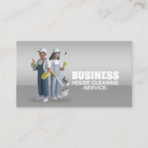 Carte De Visite Service de nettoyage professionnel de maison ménag
