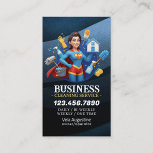 Carte De Visite Service de nettoyage professionnel de maison Ménag