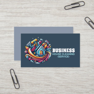 Carte De Visite Service de nettoyage professionnel de maison ménag