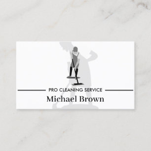 Carte De Visite Service de nettoyage professionnel d'entretien de 