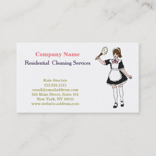 Carte De Visite Service de nettoyage professionnel moderne