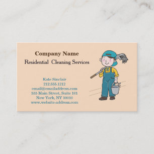 Carte De Visite Service de nettoyage professionnel moderne