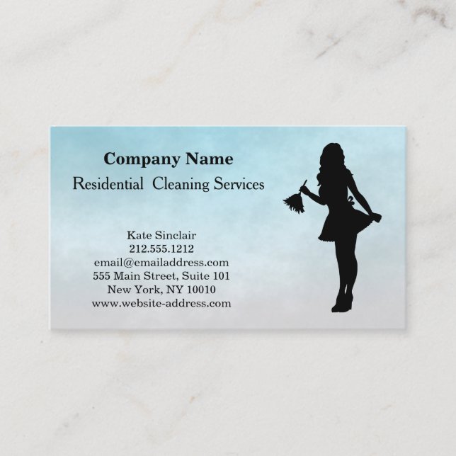 Carte De Visite Service de nettoyage professionnel moderne (Devant)