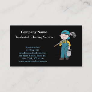 Carte De Visite Service de nettoyage professionnel moderne