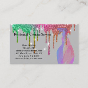 Carte De Visite Service de nettoyage professionnel moderne Bouteil