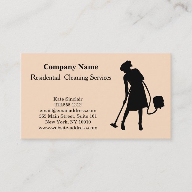 Carte De Visite Service de nettoyage professionnel moderne Bouteil (Devant)