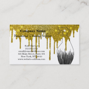 Carte De Visite Service de nettoyage professionnel moderne Bouteil
