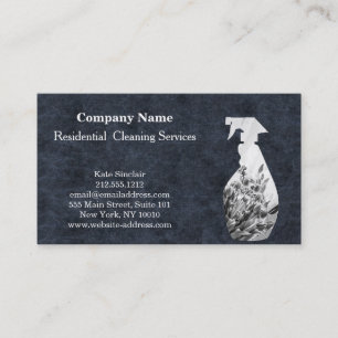 Carte De Visite Service de nettoyage professionnel moderne Spray b