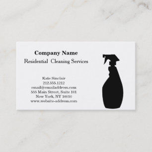 Carte De Visite Service de nettoyage professionnel moderne Spray b