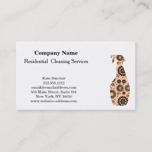 Carte De Visite Service de nettoyage professionnel moderne Spray b