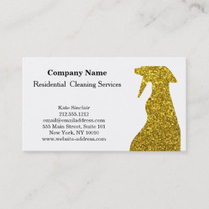 Carte De Visite Service de nettoyage professionnel moderne Spray b
