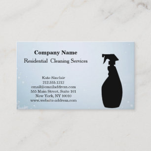 Carte De Visite Service de nettoyage professionnel moderne Spray b