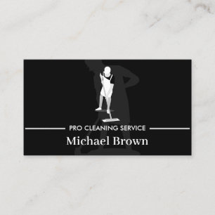 Carte De Visite Service de nettoyage professionnel pour hommes Jan