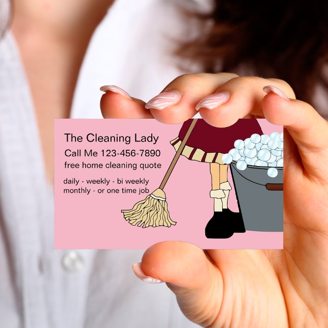 Carte De Visite Service De Nettoyage Simple (Créateur téléchargé)