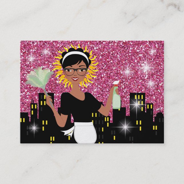 Carte De Visite Service de nettoyage - SRF (Devant)