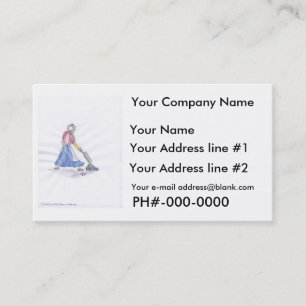 Carte de visite, service de nettoyage "vide "