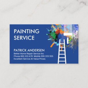 Carte De Visite Service De Peinture De Peinture Laide