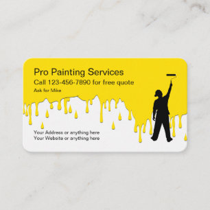 Carte De Visite Service de peinture d'Uniique