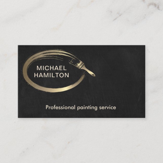 Carte De Visite Service de peinture moderne et élégant professionn (Devant)