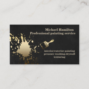 Carte De Visite Service de peinture moderne et élégant professionn