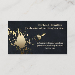 Carte De Visite Service de peinture moderne et élégant professionn