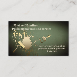 Carte De Visite Service de peinture moderne et élégant professionn