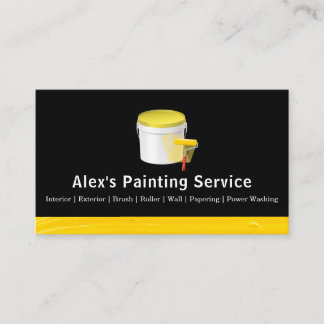 Carte De Visite Service de Peinture Professionnelle - Rouleau de P