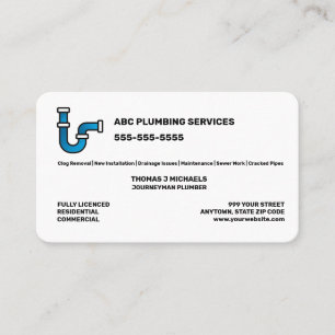 Carte De Visite Service de plomberie