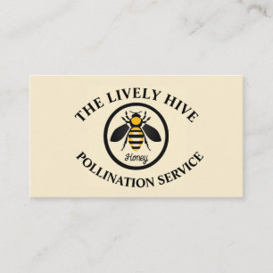 Carte De Visite Service de pollinisation des apiculteurs d'abeille