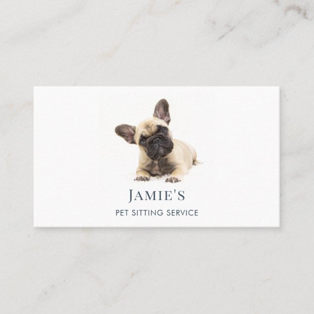 Carte De Visite Service de pose d'animaux (Devant)