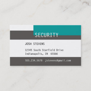 Carte De Visite Service de protection de la sécurité