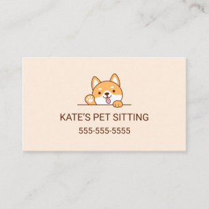 Carte De Visite Service de remise de chiens pour animaux de compag