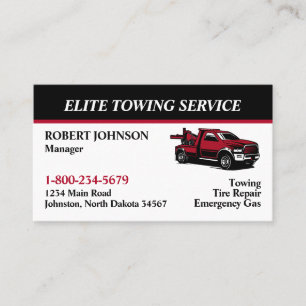 Carte De Visite Service de remorquage professionnel
