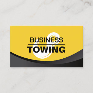 Carte De Visite Service de remorquage Tow Hook Logo moderne Noir &