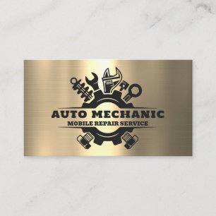 Carte De Visite Service de réparation automobile mécanique automat