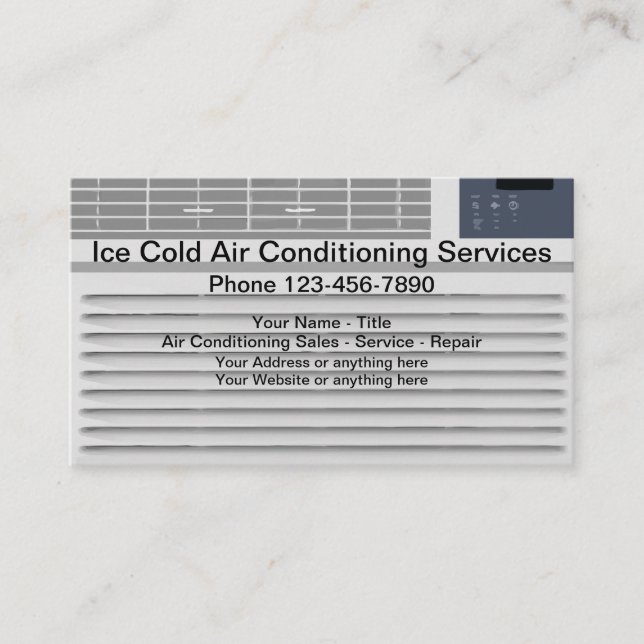 Carte De Visite Service de réparation de climatisation (Devant)